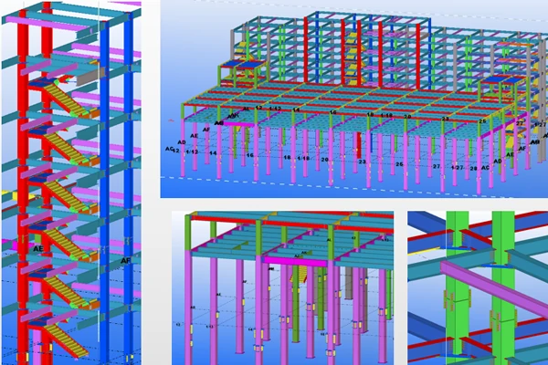 Tekla connection modeling steel structures